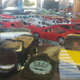 Model car display at the shop. He had a lot of these little guys